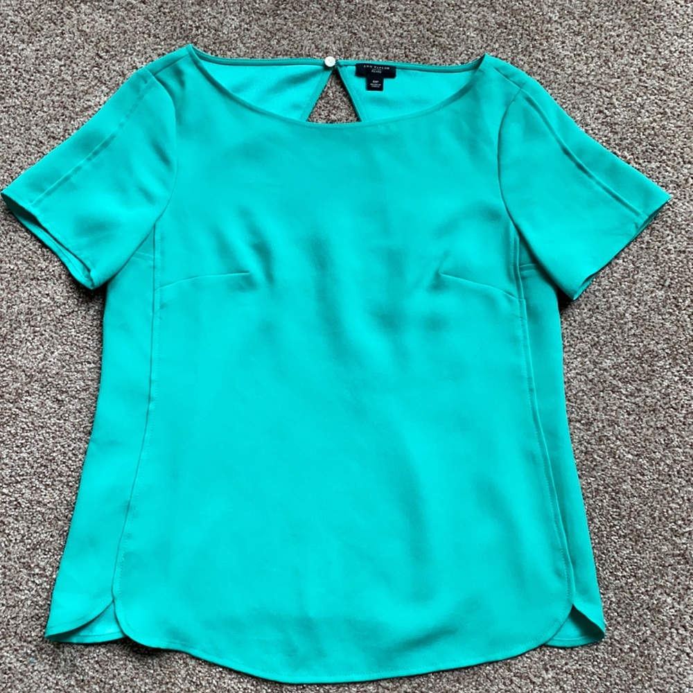 Ann Taylor Teal Blouse